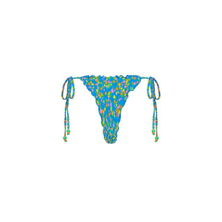 KULANI KINIS Lettuce Edge Thong Tie Bikini Bottom - La Belle - The Salty BabeSwim Bottoms
