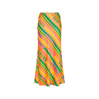 KULANI KINIS Satin Tie Side Maxi Skirt - Sunshine Lover - The Salty BabeSkirts