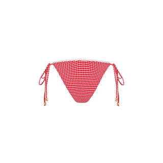 KULANI KINIS Scallop Crochet Cheeky Tie Bikini Bottom - Strawberry Siesta - The Salty BabeSwim Bottoms