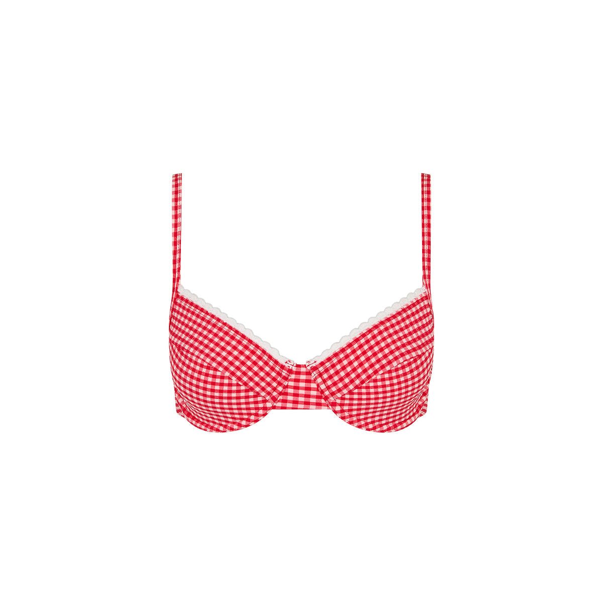 KULANI KINIS Scallop Crochet Underwire Bra Bikini Top - Strawberry Siesta - The Salty BabeSwim Tops