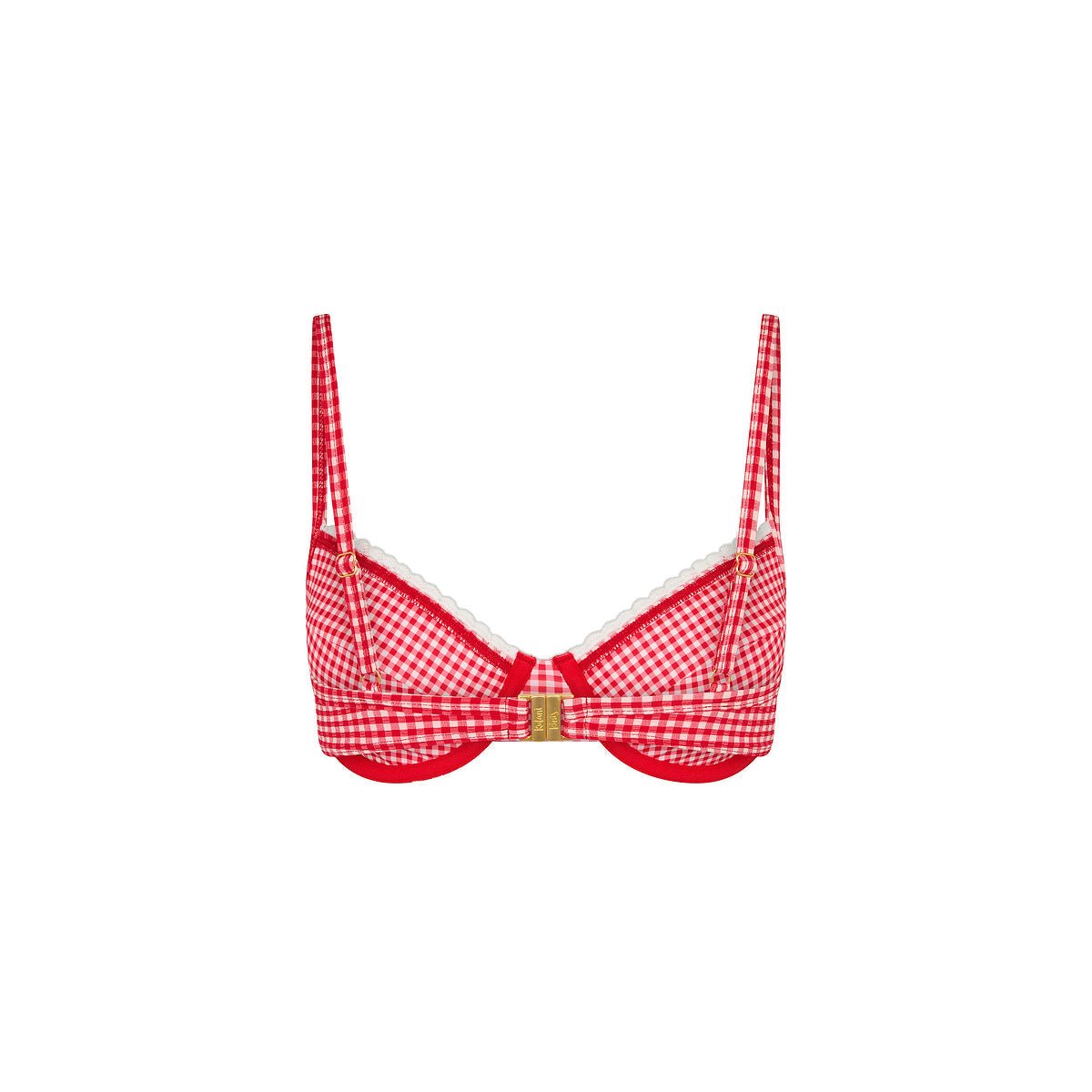 KULANI KINIS Scallop Crochet Underwire Bra Bikini Top - Strawberry Siesta - The Salty BabeSwim Tops