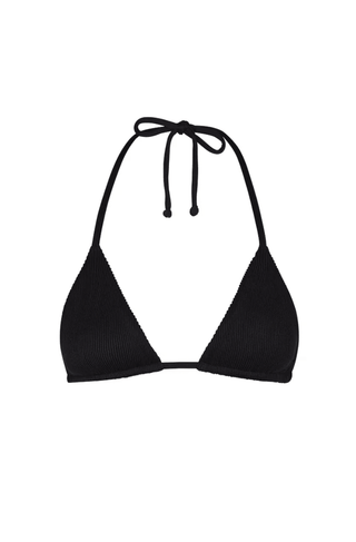 KULANI KINIS Slide Triangle Bikini Top - Pitch Black - The Salty BabeSwim Tops