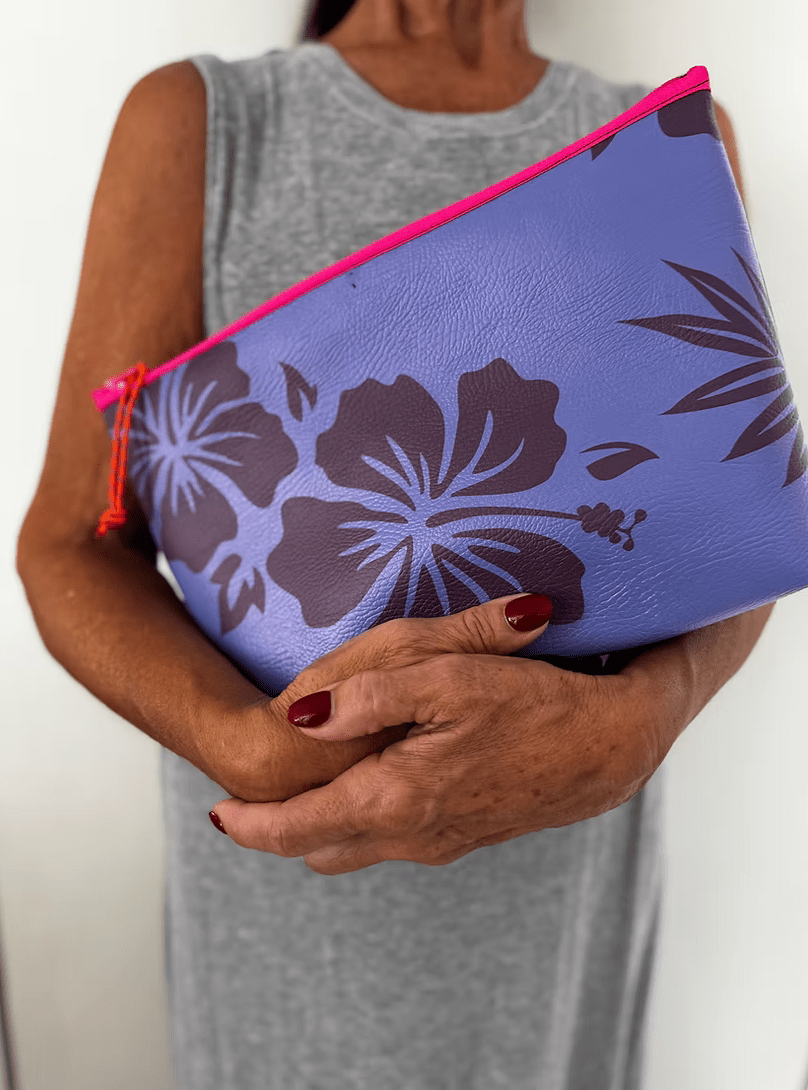 LAS OLITAS Leatherette Pouch - Denim - The Salty BabePouch