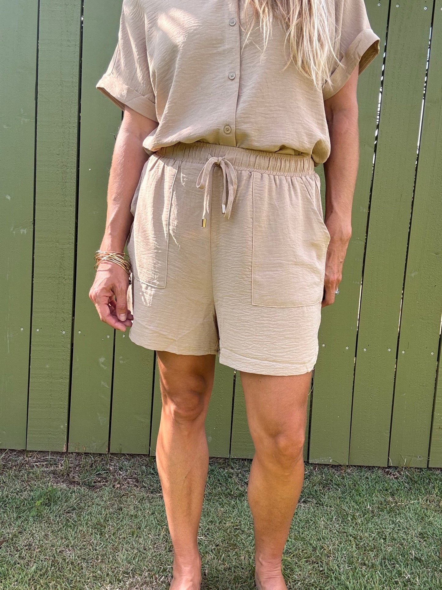 Latte Tie Shorts - The Salty BabeShorts