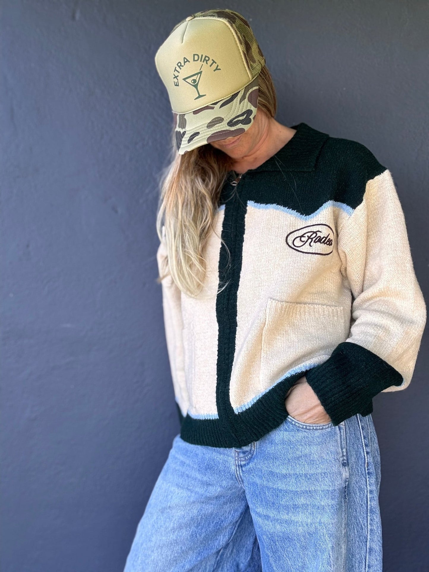 Let's Go To The Rodeo Zip Cardigan - The Salty BabeCardigan