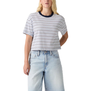 LEVI'S Cropped Anyday Tee in Capricorn Stripe