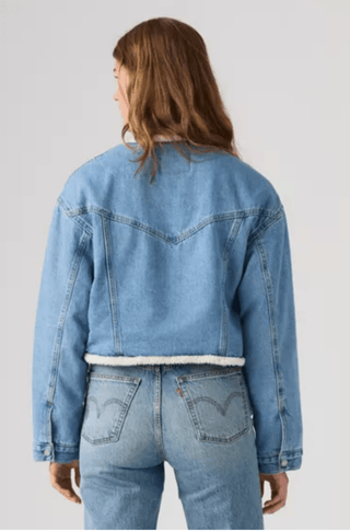 LEVI'S 90s Shrunken Collarless Trucker Jacket - Inner Adventurer Stone | The Salty Babe