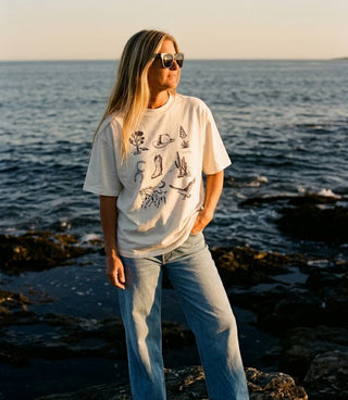 LEVI'S Graphic Short Stack Tee - Western Icon Chart Sugar Swizzle - The Salty BabeGraphic Tee Shirts