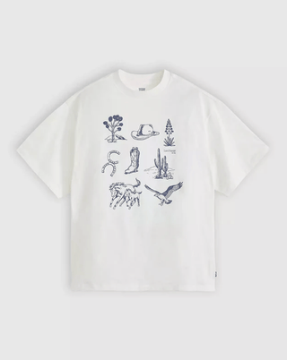 LEVI'S Graphic Short Stack Tee - Western Icon Chart Sugar Swizzle - The Salty BabeGraphic Tee Shirts