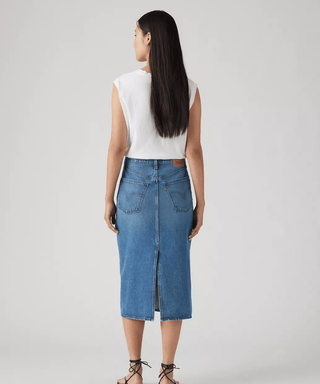 LEVI'S High - Rise Back Slit - Meadow Games - The Salty BabeSkirts