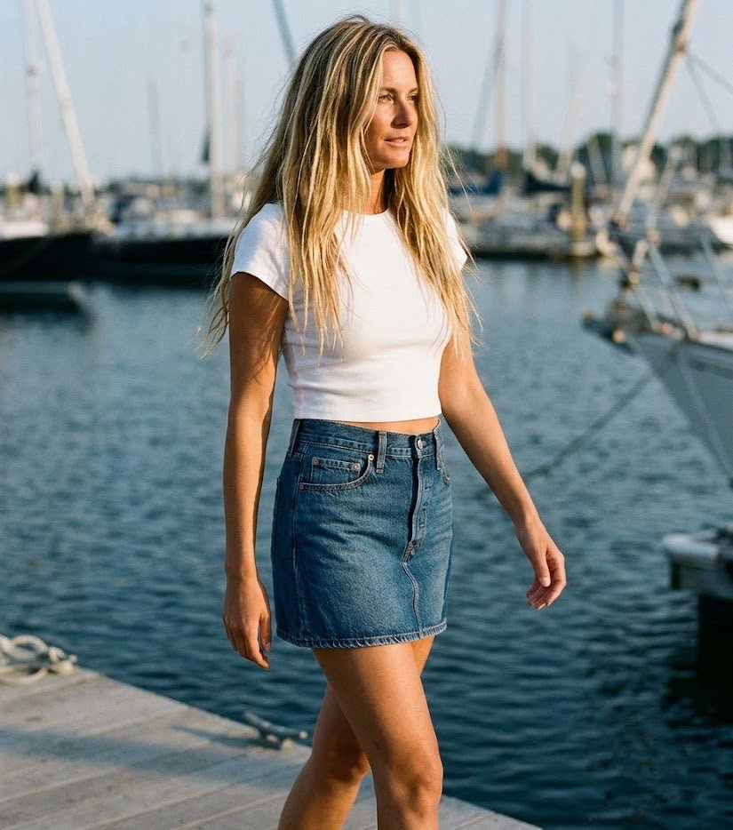 LEVIS Icon Mini Skirt - Beautiful Target - The Salty BabeSkirts