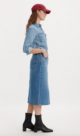 LEVIS Side Slit maxi skirt - Artist Divided T3 - The Salty BabeSkirts