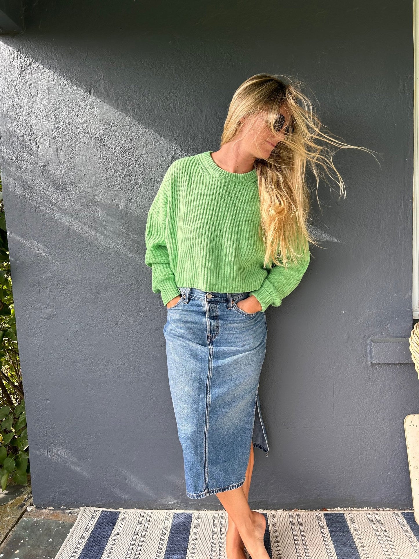 LEVIS Side Slit maxi skirt - Artist Divided T3 - The Salty BabeSkirts