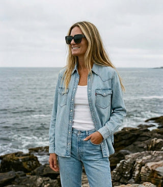 LEVI'S Ultimate Western Denim Shirt - Big Discussion - The Salty BabeLong Sleeve Shirt