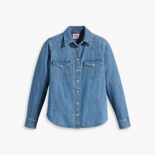 LEVI'S Ultimate Western Denim Shirt - Mighty Fine - The Salty BabeLong Sleeve Shirt