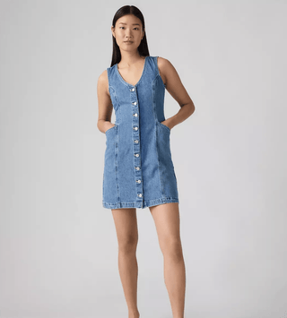LEVI'S Vianna Vest Dress - Special Showing/Medium Wash - The Salty BabeDresses