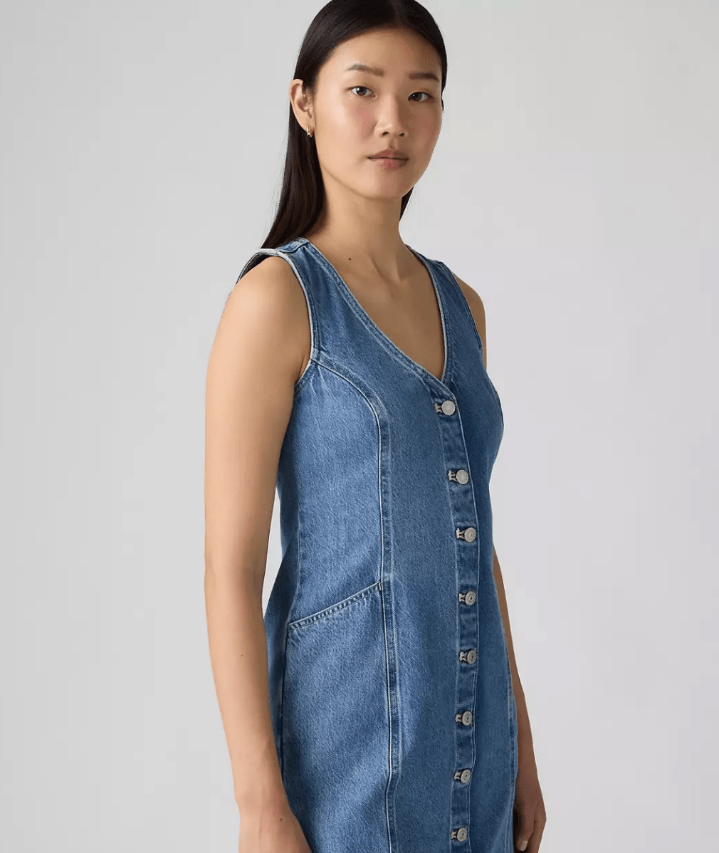 Levi's Womens Vianna Vest Dress Women's Dress Special Showing : LG Levi's Womens Vianna Vest Dress Women's Dress Special Showing : LG