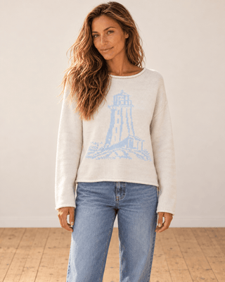 Light by the Sea Sweater - Marble/Sky - The Salty BabeSweaters