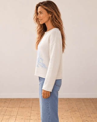 Light by the Sea Sweater - Marble/Sky - The Salty BabeSweaters