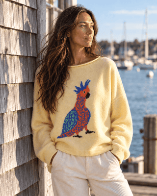 Little Friends Cockatoo Sweater - Creamy Yellow - The Salty BabeSweaters