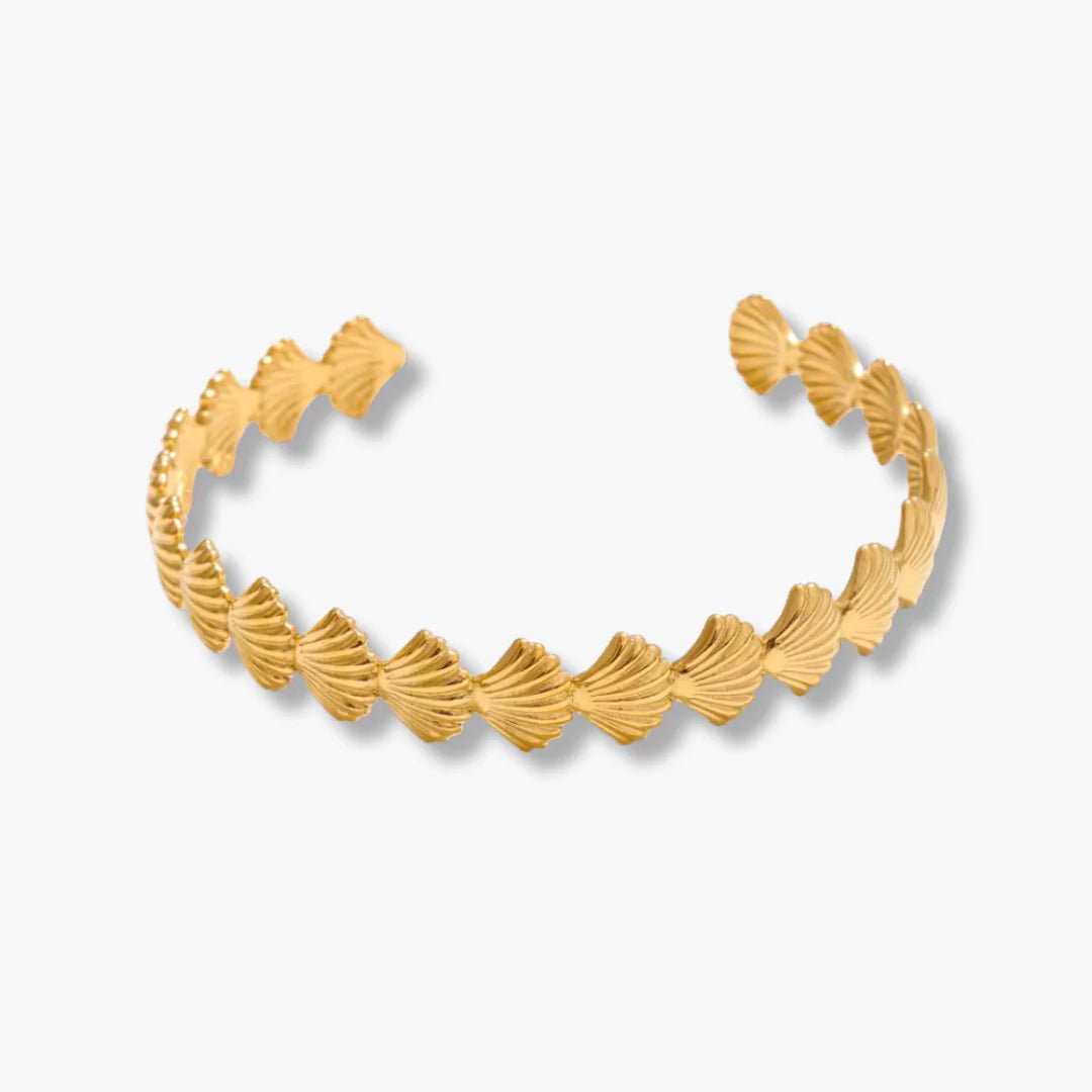 LIV BELLA VITA Sally Shell Adjustable Cuff Bracelet - The Salty Babebracelet