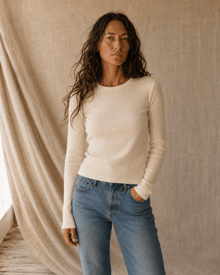 Louisa Knit Long Sleeve Top-Eggnog - The Salty BabeLong Sleeve Tops