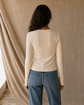 Louisa Knit Long Sleeve Top-Eggnog - The Salty BabeLong Sleeve Tops