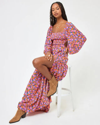 LSPACE Heidi maxi dress - Positively Poppies - The Salty BabeDresses