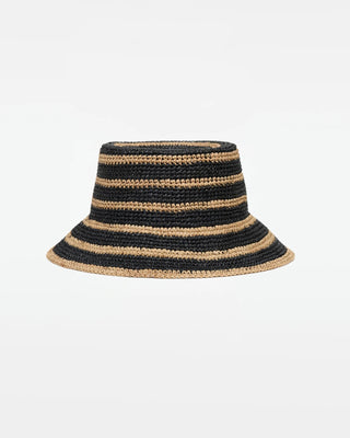 LSPACE Isadora Bucket Hat - Natural/Black - The Salty BabeHats