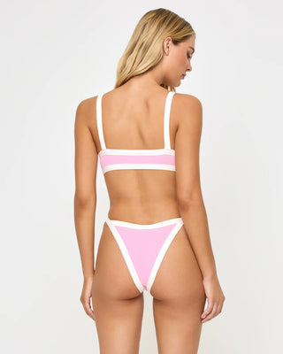LSPACE Mackenzie Bikini Bottom - Pink Sugar/Cream - The Salty BabeSwim Bottoms