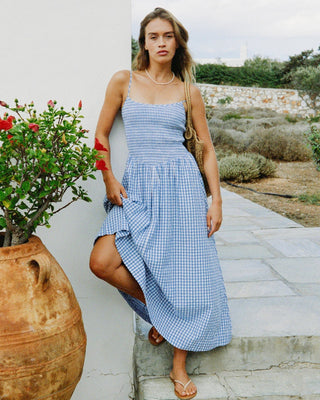 LSPACE Misha Midi Dress - Morning Gingham - The Salty BabeDresses