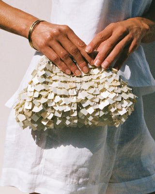 LSPACE Vienna Clutch - Cream - The Salty BabeBags