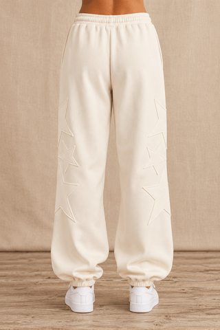 Lucky Star Joggers - Cream | The Salty Babe