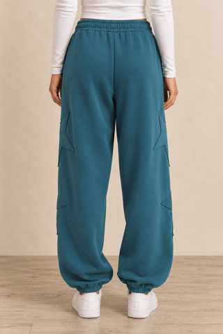 Lucky Star Joggers - Dark Teal | The Salty Babe