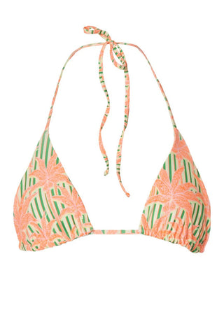 MAAJI Blooming Stripes Balmy Sliding Triangle Bikini Top - Bright Green - The Salty BabeSwim Tops