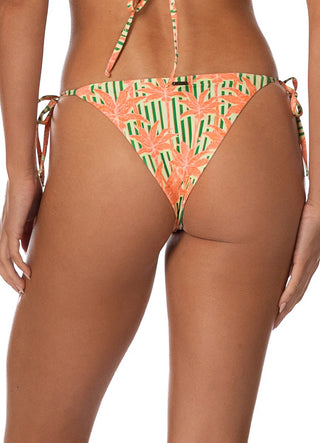 MAAJI Blooming Stripes Sunning Low Rise Tie Side Bikini Bottom - Bright Green - The Salty BabeSwim Bottoms