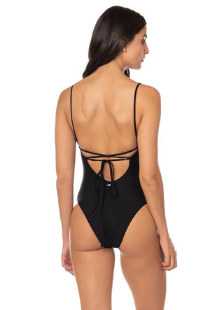 MAAJI Celine Cheeky Cut Underwire One Piece Swimsuit in Black