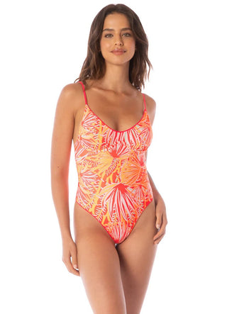 MAAJI Coral Crush Celine Underwire One Piece - Red - The Salty BabeOne Piece Swimsuits