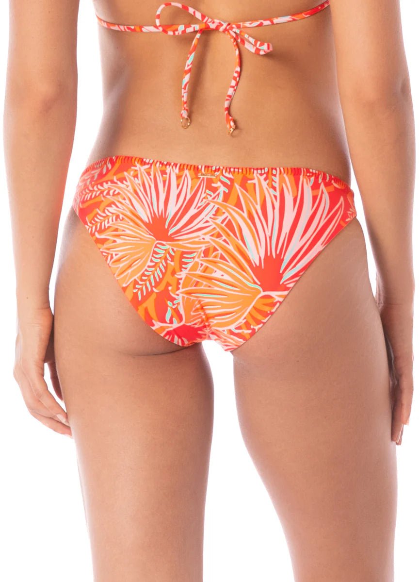 MAAJI Coral Foliage Flirt Low Rise Thin Side Bikini Bottom - Pink - The Salty BabeSwim Bottoms