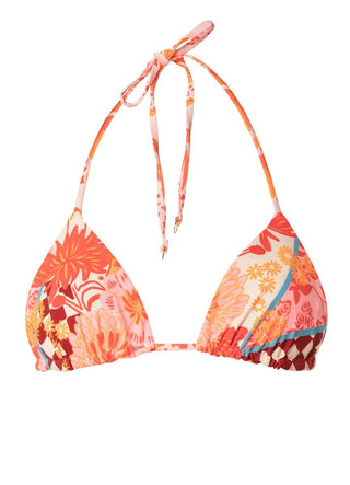 MAAJI Cosmic Tropic Balmy Sliding Triangle Bikini Top - Open Pink - The Salty BabeSwim Tops