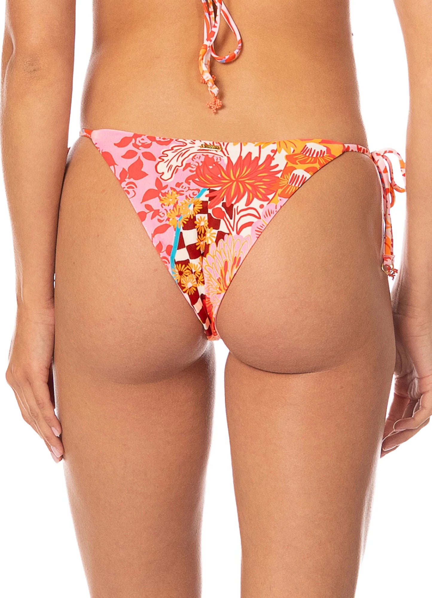 MAAJI Cosmic Tropic Sunflash Low Rise Tie Side Bikini Bottom - Open Pink - The Salty BabeSwim Bottoms
