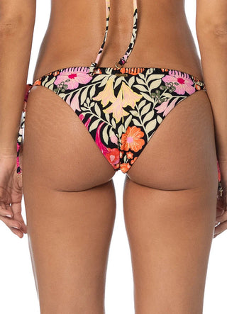 MAAJI Dream Petals Sunflash Low Rise Tie Side Bikini Bottom in Black