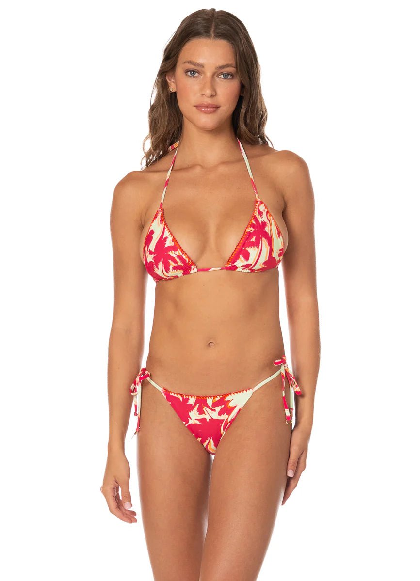 MAAJI Dreamscape Glow Balmy Sliding Triangle Bikini Top - Dark Rose - The Salty BabeSwim Tops