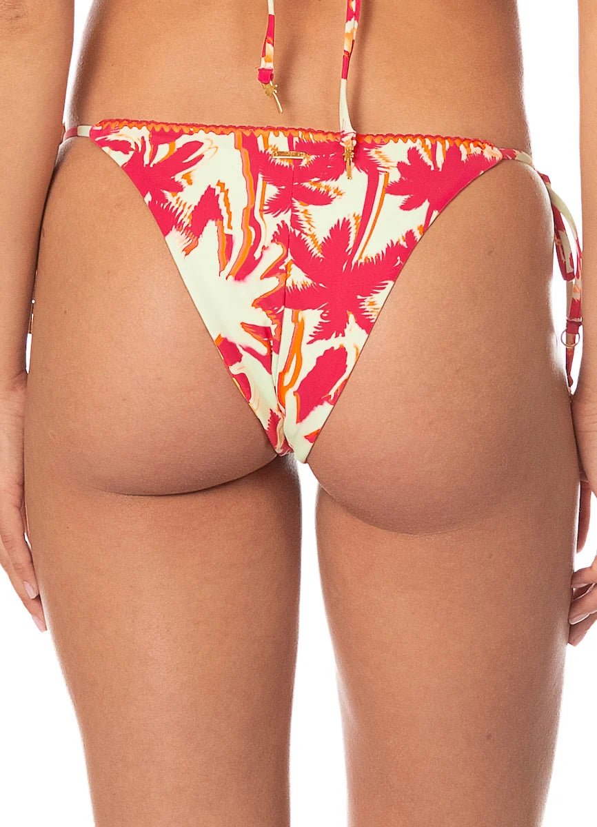 MAAJI Dreamscape Glow Sunflash Low Rise Tie Side Bikini Bottom - Dark Rose - The Salty BabeSwim Bottoms