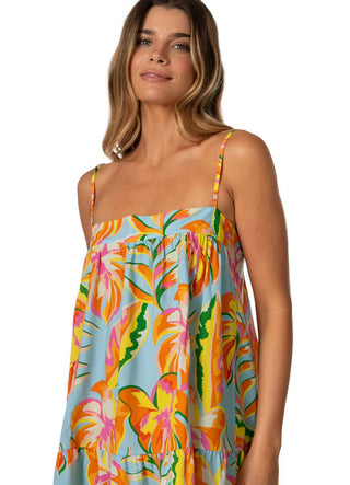 MAAJI Fiesta Bloom Guilia Short Dress - Aquamarine - The Salty BabeDresses