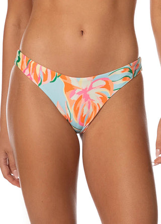 MAAJI Fiesta Bloom Iconic Low Rise Thin Side Bikini Bottom - Open Blue - The Salty BabeSwim Bottoms