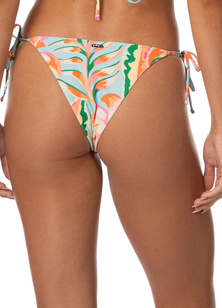 MAAJI Fiesta Bloom Sunning Low Rise Tie Side Bikini Bottom - Open Blue - The Salty BabeSwim Bottoms