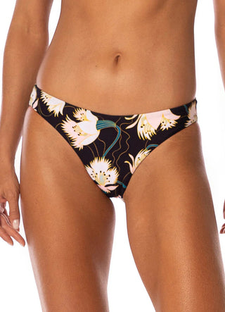 MAAJI Floral Dream Sublimity Regular Rise Classic Bikini Bottom - Black - The Salty BabeSwim Bottoms