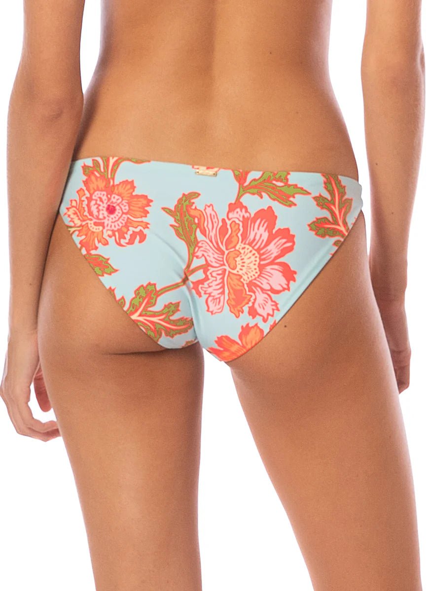 MAAJI Floral Sky Quinn Low Rise Thin Side Bikini Bottom - Blue - The Salty BabeSwim Bottoms