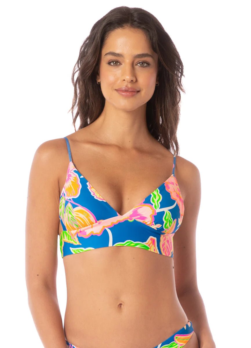 MAAJI Fruit Punch Copilot Long Line Triangle Bikini Top - The Salty BabeSwim Tops